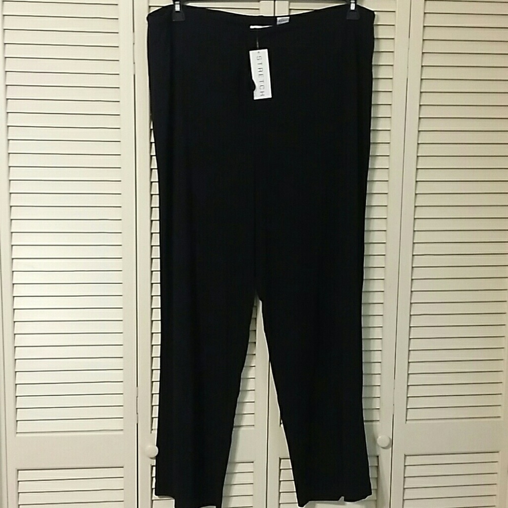 Pursuits, ltd. Blk Stretch Drawstring Pants